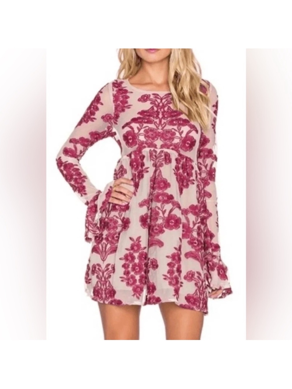 MY26 For Love and Lemons Temecula Dress Embroidered Lace Mini Dress